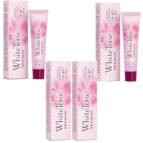 White Tone Face Cream for Women, Get Oil-Free, Even-Toned Skin Instantly PACK OF 4