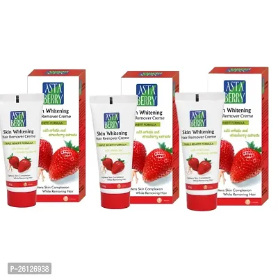 ASTA BERRY SKIN WHITENING HAIR REMOVER CREAM PACK OF 3-thumb0