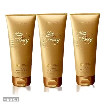 milk and honey gold smoothing sugar scrub - 200 ml PACK OF 3-thumb0