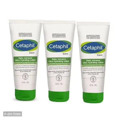 Cetaiphel Daily Advance Ultra Hydrating Lotion 100g Dam for Men  Women For All Skin Type.pack of 3