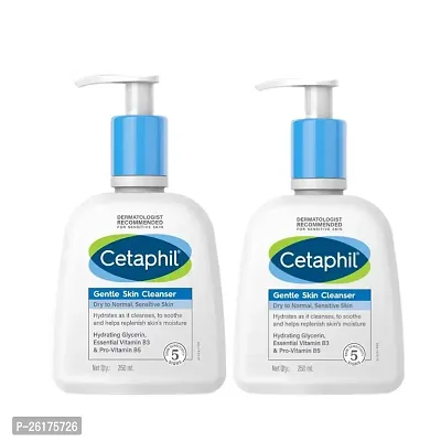 Cetaphil Face Wash by Cetaphil, Gentle Skin Cleanser for Dry to Normal, Sensitive Skin - 250 ml| Hydrating Face Washpack of 2-thumb0