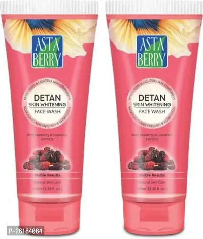 Astaberry De-tan Skin Whitening Face Wash pack of 2-thumb0