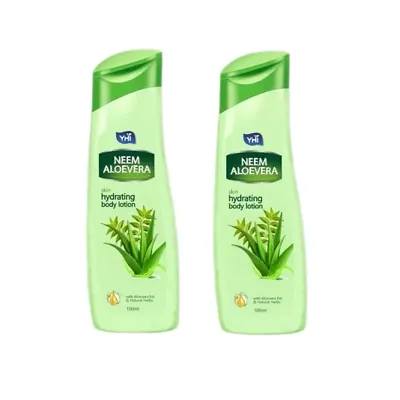 YHI Neem Aloevera skin hydrating hand  body lotion pack of 2