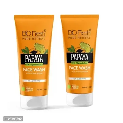 BIO FRESH HERBAL PAPAYA FACEWASH PACK OF 2-thumb0