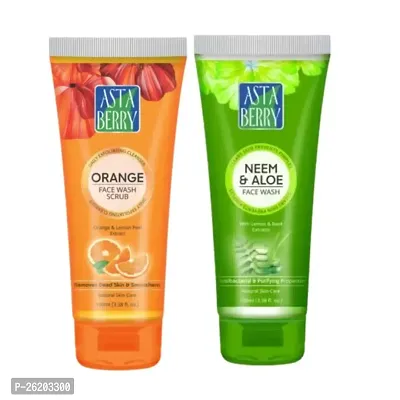 Astaberry Vitamin C Face Wash Scrub Astaberry Vitamin C Face Wash Scrub COMBO-thumb0