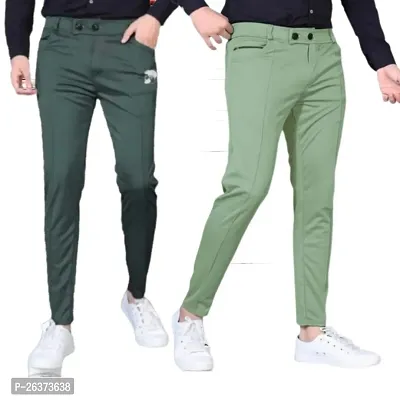 Men Lower pants Track Pants | Stylish Track Pants | Soft Lycra Blend Track Pants | Mens  Boys Lower pack 2-thumb0