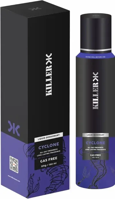 KILLER Cyclone No Gas Deodorant Spray - For Unisex pack of 1