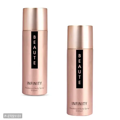 INFINITY Beaute 200ml Deo Long Lasting Luxury Premium Deodorant Deodorant Spray - For Women pack of 2-thumb0