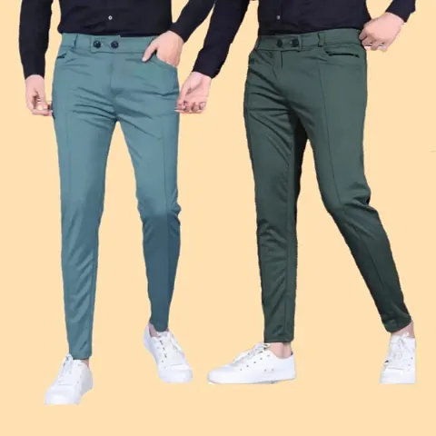 Men Lower pants Jogger Perfect Fit | Stylish | Good Quality | Soft Lycra Blend | Mens  Boys Lower pack of 2