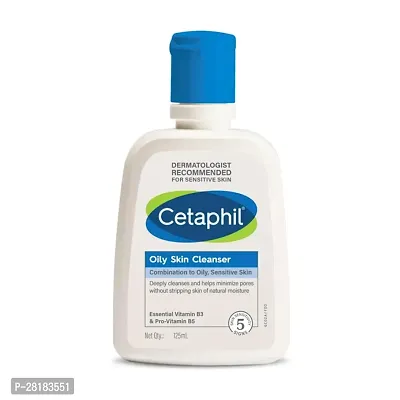 Cetaphil Oily Skin Cleanser, Daily Face Wash for Oily and Acne Prone Skin, Gentle Foaming, 125ml( pack of 1)-thumb0