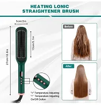 Hair Straightener Comb for Women  Men, Brush Machine PTC Heating Electric with 5 Temperature Control air Straightening Comb, Fast Heating pack of 1-thumb1