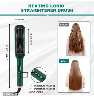 Hair Straightener Comb for Women  Men, Brush Machine PTC Heating Electric with 5 Temperature Control air Straightening Comb, Fast Heating pack of 1-thumb2
