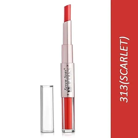 Seven Seas Lip Duo Liquid Lipstick with Matte Finish and Moisturizing Gloss  2 In 1 Matte Finish Lipstick