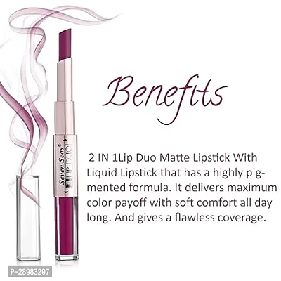 Seven Seas Lip Duo Liquid Lipstick with Matte Finish and Moisturizing Gloss  2 In 1 Matte Finish Lipstick-thumb5