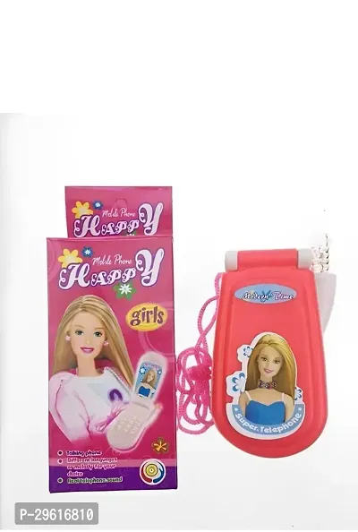 Happy Barbie Mobile Musical Sound Phone for Kids-thumb0