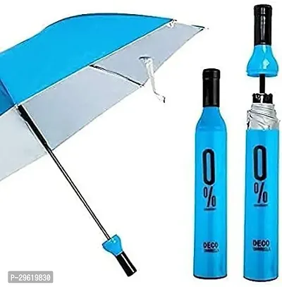 Wine Bottle Shape Mini Compact Foldable Umbrella with Plastic Case-thumb2