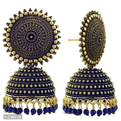 Blue Brass  Jhumkas Earrings For Women