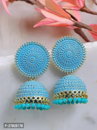 Blue Brass  Jhumkas Earrings For Women-thumb0