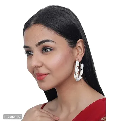 White Shell  Hoop Earrings Earrings For Women