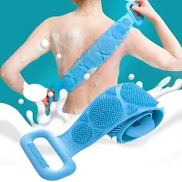 ilicone Body Brush, Easy to Clean, Lathers Well, Eco Friendly, Bath Belt Exfoliating Long Silicone Body Back Scrubber-thumb2