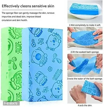 Bath Body Shower Sponge Spa Scrub Exfoliator Dead Skin Remover For Women And Men Pack Of 2 Assorted Color Soap And Body Wash Body Wash-thumb0