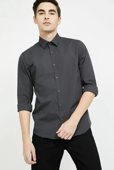 Elegant Solid Long Sleeves Casual Shirts For Men