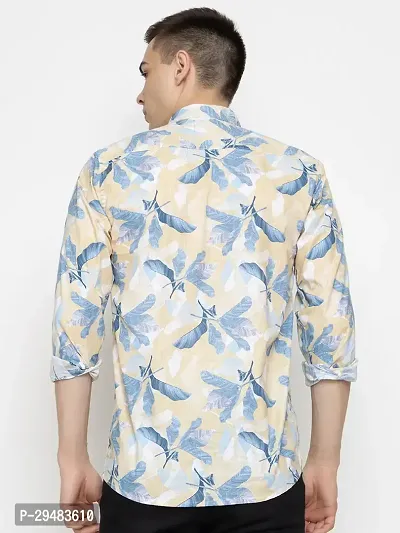 Elegant Cotton Printed Long Sleeves Casual Shirts For Men-thumb3