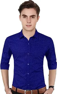 Elegant Cotton Printed Long Sleeves Casual Shirts For Men-thumb1