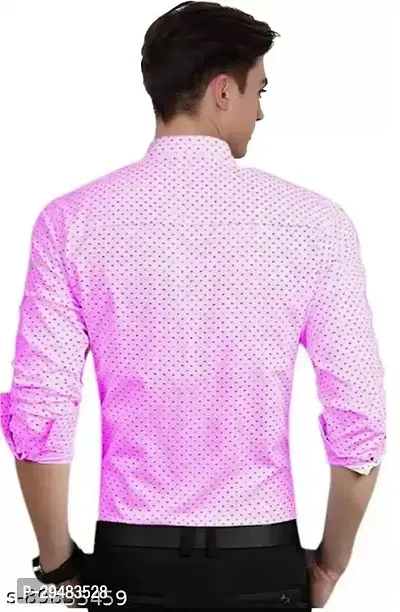 Elegant Cotton Printed Long Sleeves Casual Shirts For Men-thumb2