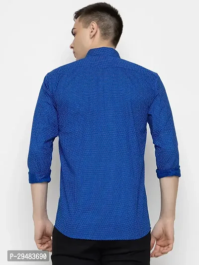 Elegant Cotton Printed Long Sleeves Casual Shirts For Men-thumb3