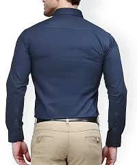 Elegant Cotton Solid Long Sleeves Casual Shirts For Men-thumb1