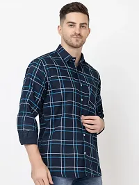 Elegant Cotton Printed Long Sleeves Casual Shirts For Men-thumb1