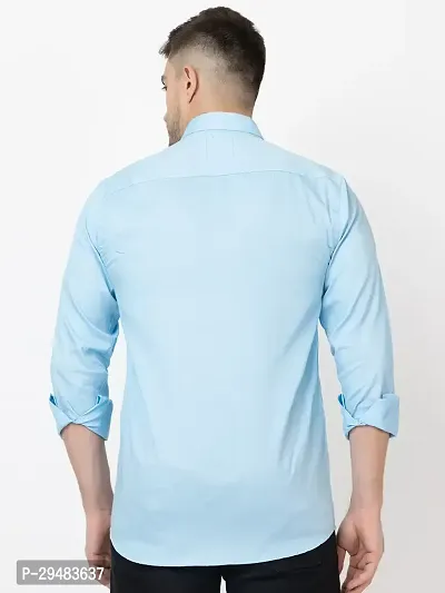 Elegant Cotton Striped Long Sleeves Casual Shirts For Men-thumb4