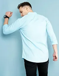 Elegant Cotton Printed Long Sleeves Casual Shirts For Men-thumb2