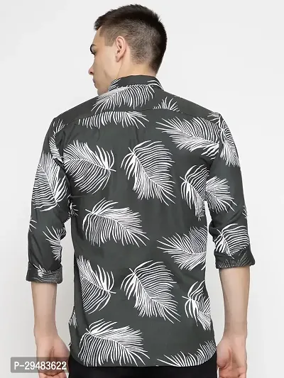 Elegant Cotton Printed Long Sleeves Casual Shirts For Men-thumb4