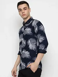 Elegant Cotton Printed Long Sleeves Casual Shirts For Men-thumb1