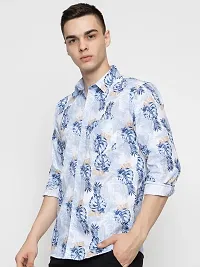 Elegant Cotton Printed Long Sleeves Casual Shirts For Men-thumb1