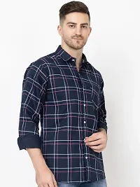 Elegant Cotton Printed Long Sleeves Casual Shirts For Men-thumb1