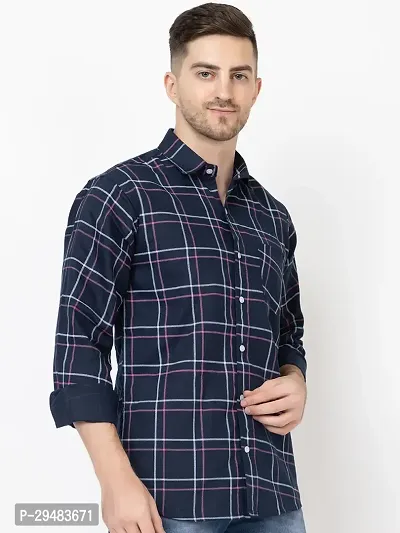 Elegant Cotton Printed Long Sleeves Casual Shirts For Men-thumb2