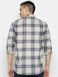 Elegant Cotton Checked Long Sleeves Casual Shirts For Men-thumb2