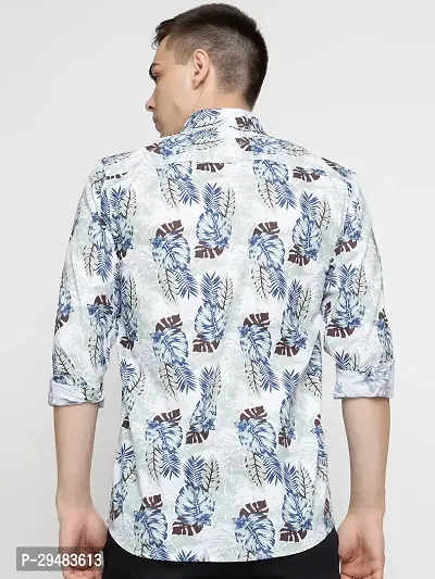 Elegant Cotton Printed Long Sleeves Casual Shirts For Men-thumb4