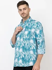 Elegant Cotton Printed Long Sleeves Casual Shirts For Men-thumb1