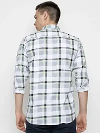 Elegant Cotton Checked Long Sleeves Casual Shirts For Men-thumb2