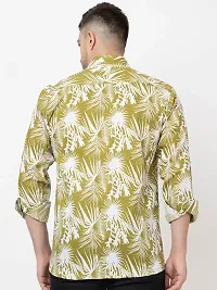 Elegant Cotton Blend Printed Long Sleeves Casual Shirts For Men-thumb2