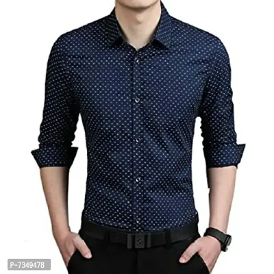 Pretty Dotted Casual Men Shirt-thumb0