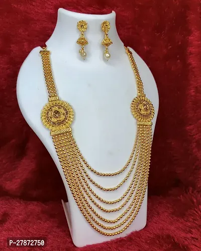 Gold Plated Rani haar Necklace Set