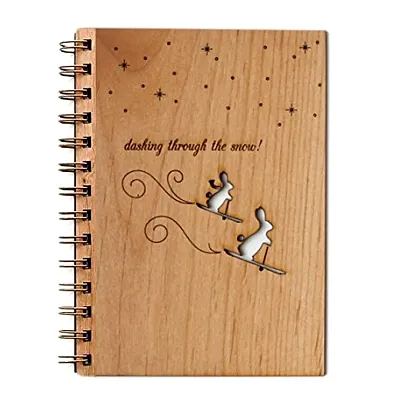 Wooden Diary Laser Cut Notebook