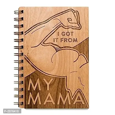 Wooden Diary Laser Cut Notebook-thumb0
