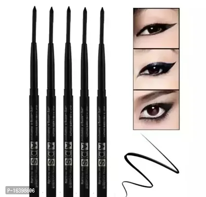 Matte Finsh Pack Of 5 Black Container Ads Eyeliner/Kajal