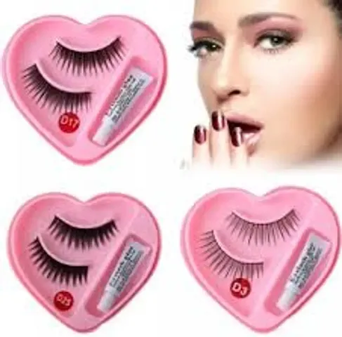 Eyelash With Glue Pack Of 3